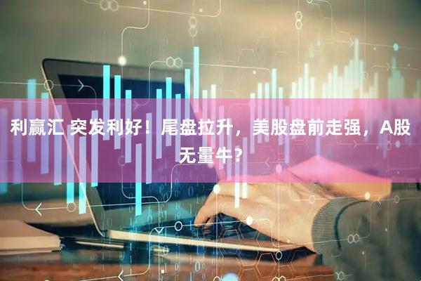 利赢汇 突发利好！尾盘拉升，美股盘前走强，A股无量牛？